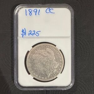1891-CC Morgan Silver Dollar Carson City Rare US Coin Est F15–VF20
